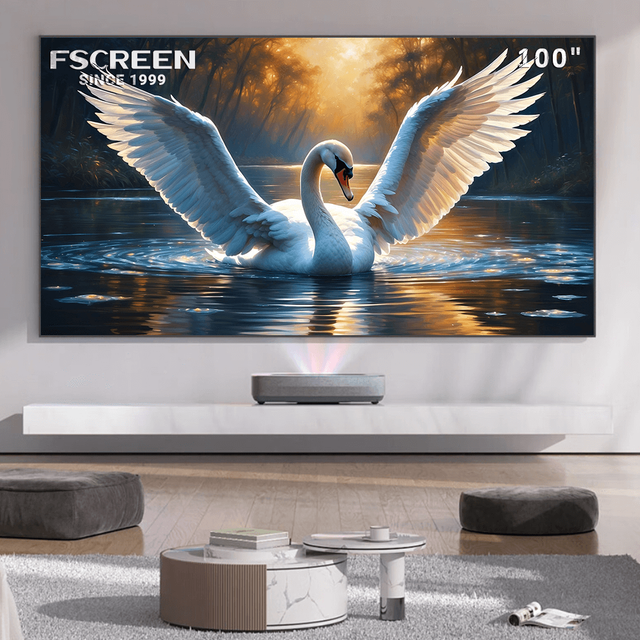 FSCREEN Aura Series Fresnel ALR Hard Panel Projection Screen-100 Inch