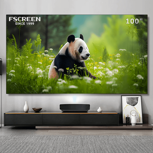 FSCREEN Aura Series Fresnel ALR Fixed Frame Projection Screen-100 Inch