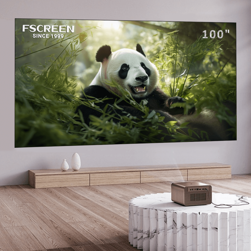 FSCREEN Iris Pro Series Fresnel ALR Tri-Chroma Fixed Frame Projection Screen -100 Inch
