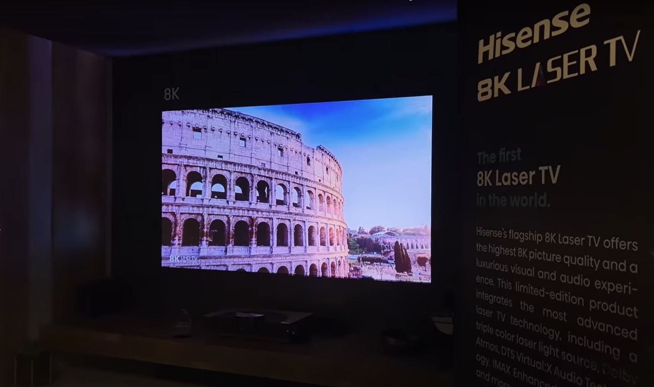 Hisense 8K Laser TV at CES 2023
